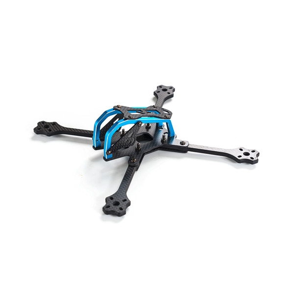 TransTEC Lightning Race 215mm 5mm 3K Full Carbon Fiber Frame Kit Blue/Sliver for Multirotor