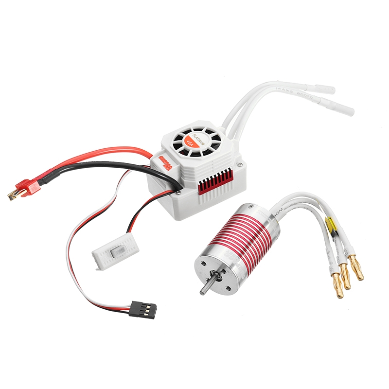 Surpass Hobby Platinum Waterproof 2845 4370 3930KV Brushless Motor With 45A ESC Set RC Car Parts