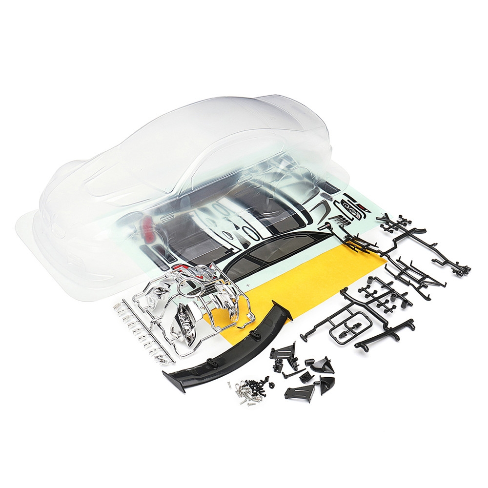 1/10 Rc Car 260mm Wheelbase Unpainted Transparent Body Shell for HSP Henglong Tamiya YOKOMO HPI