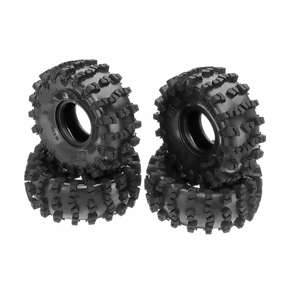 4PCS 2.2 Inch Rubber Climbing RC Car Tire For 1/8 SCX10 Axial RR10