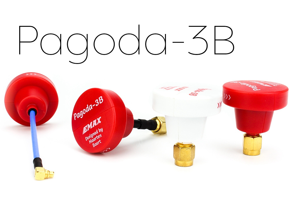 EMAX Pagoda 3B 5.8G 30mm Long RHCP/LHCP Stubby W/ SMA Male by Maarten Baert FPV VTX Antenna