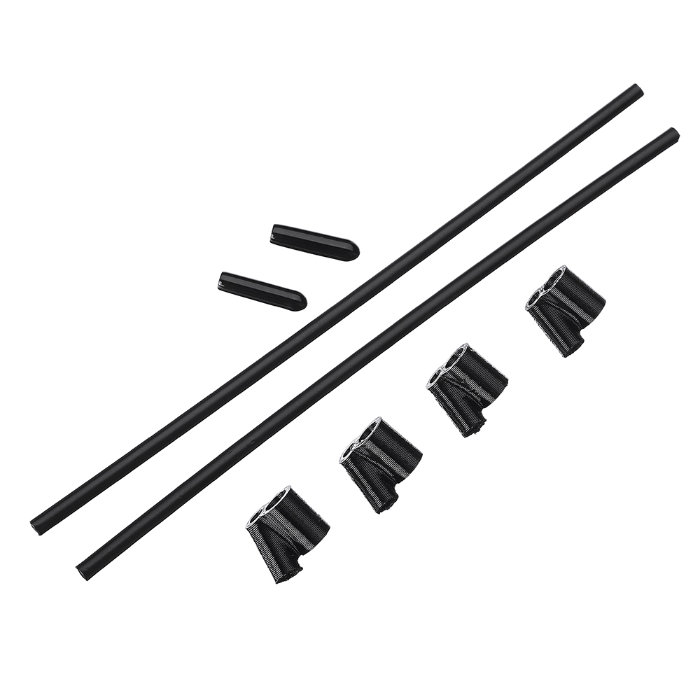 8PCS 40° TPU FPV RX Antenna Tube Holder w/ 4PCS 5.5 inches Antenna Tube for 5mm Standoffs Black