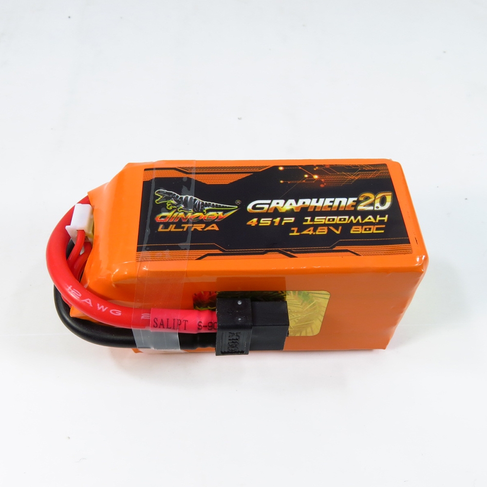 Giant Power DINOGY ULTRA GRAPHENE 2.0 14.8V 1500mAh 80C 4S Lipo Battery XT60 Plug For RC FPV Racing