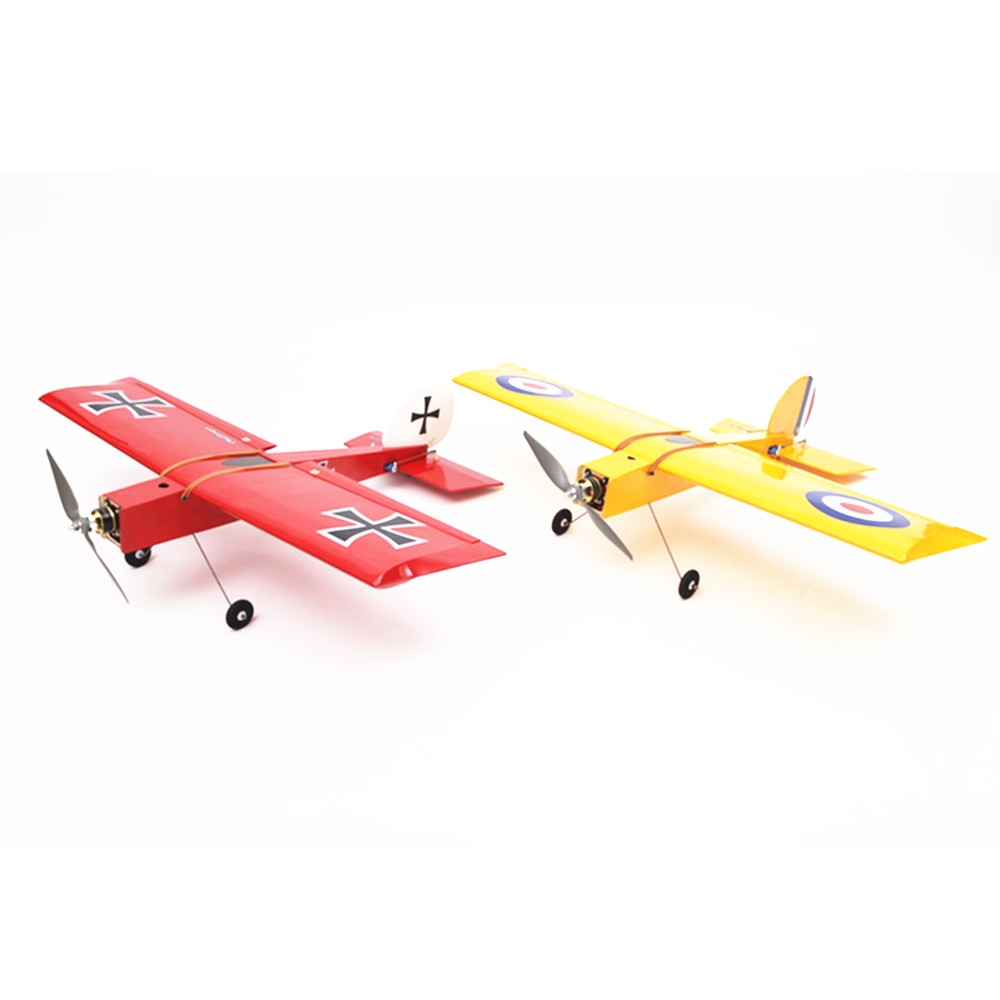 Challenger Wooden 900mm Wingspan RC Airplane Fixed Wing KIT/PNP Yellow/Red