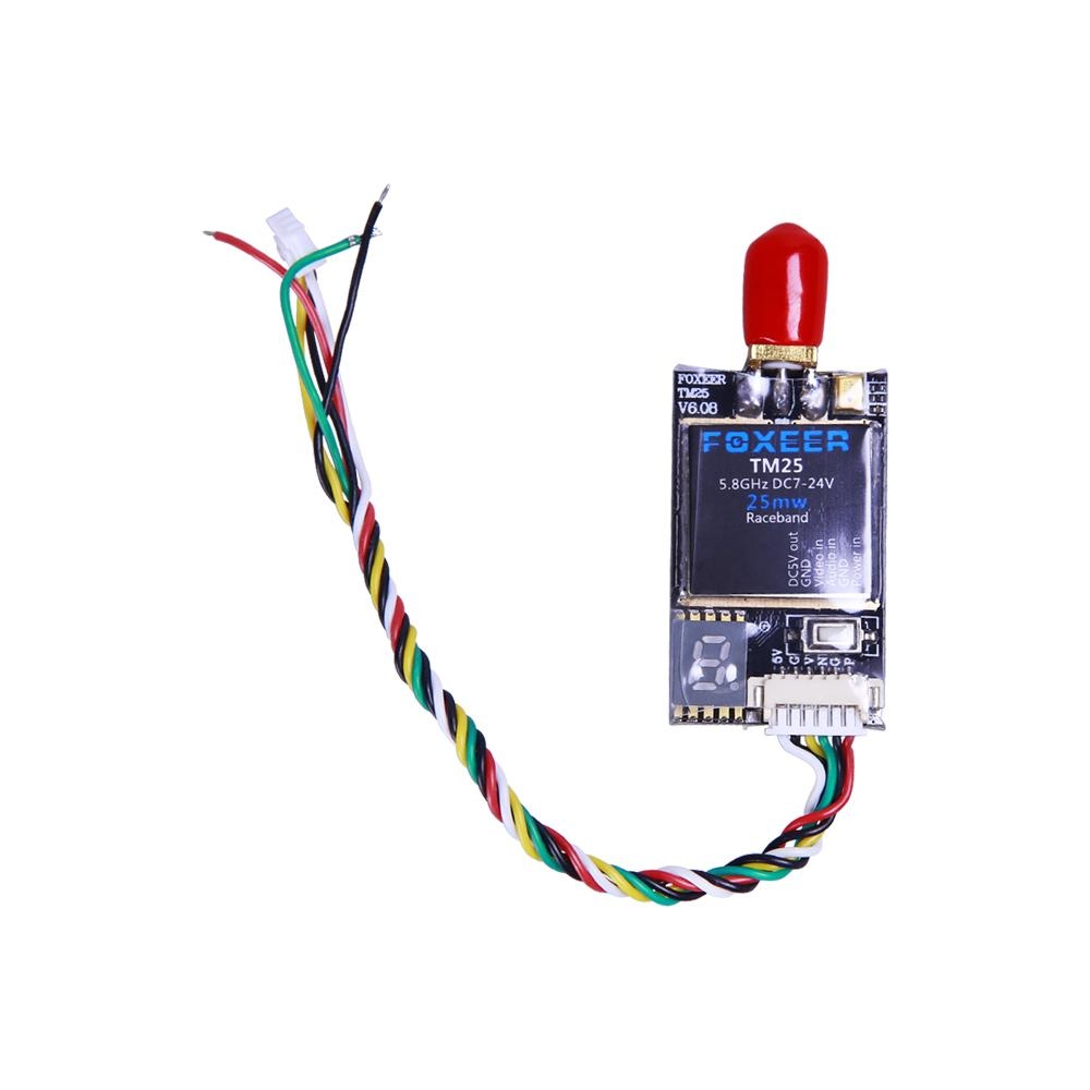 Foxeer TM25 Mini 5.8G 25mW VTX FPV Transmitter SMA RP-SMA for RC Drone