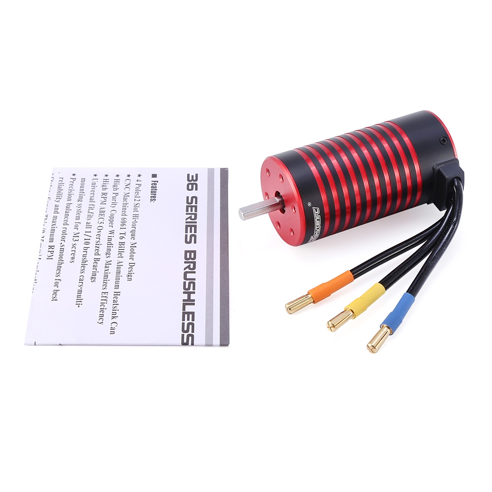 GTSKYTENRC 3670 Brushless Waterproof Sensorless Motor for GTR/Lexus 1/8 1/10 RC Car Parts