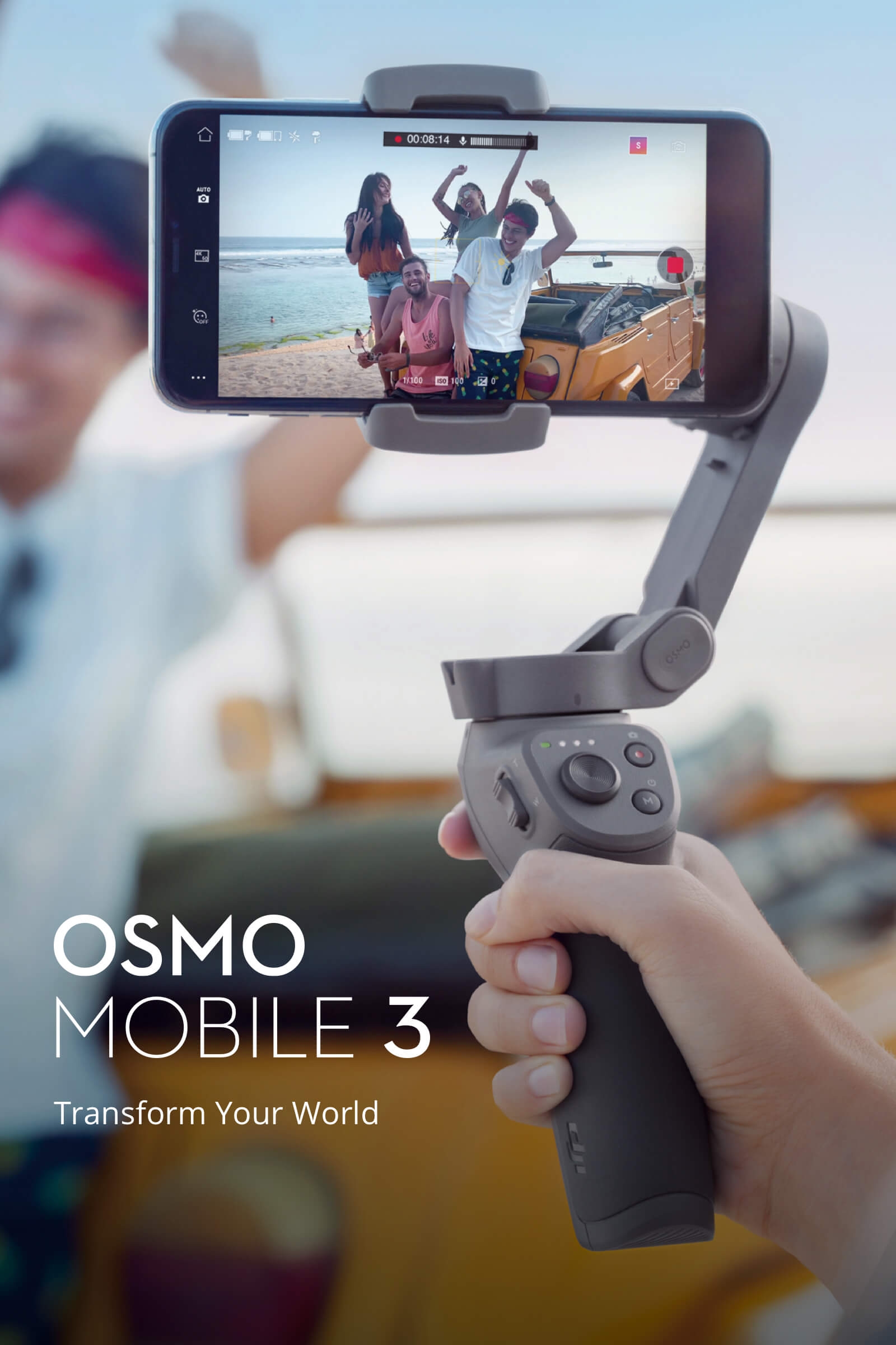 DJI Osmo Mobile 3 Foldable Active Track 3.0 Handheld Gimbal Portable Stabilizer Gesture Control Vlog Story Mode for Smartphones 