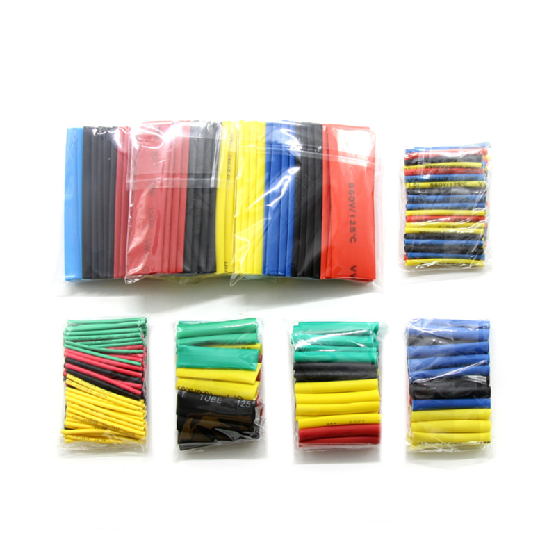 328PCS Heat Shrink Tube Insulating Sleeve Flame-Retardant Wiring Data Line Color Thermoelectric Shrink Tube