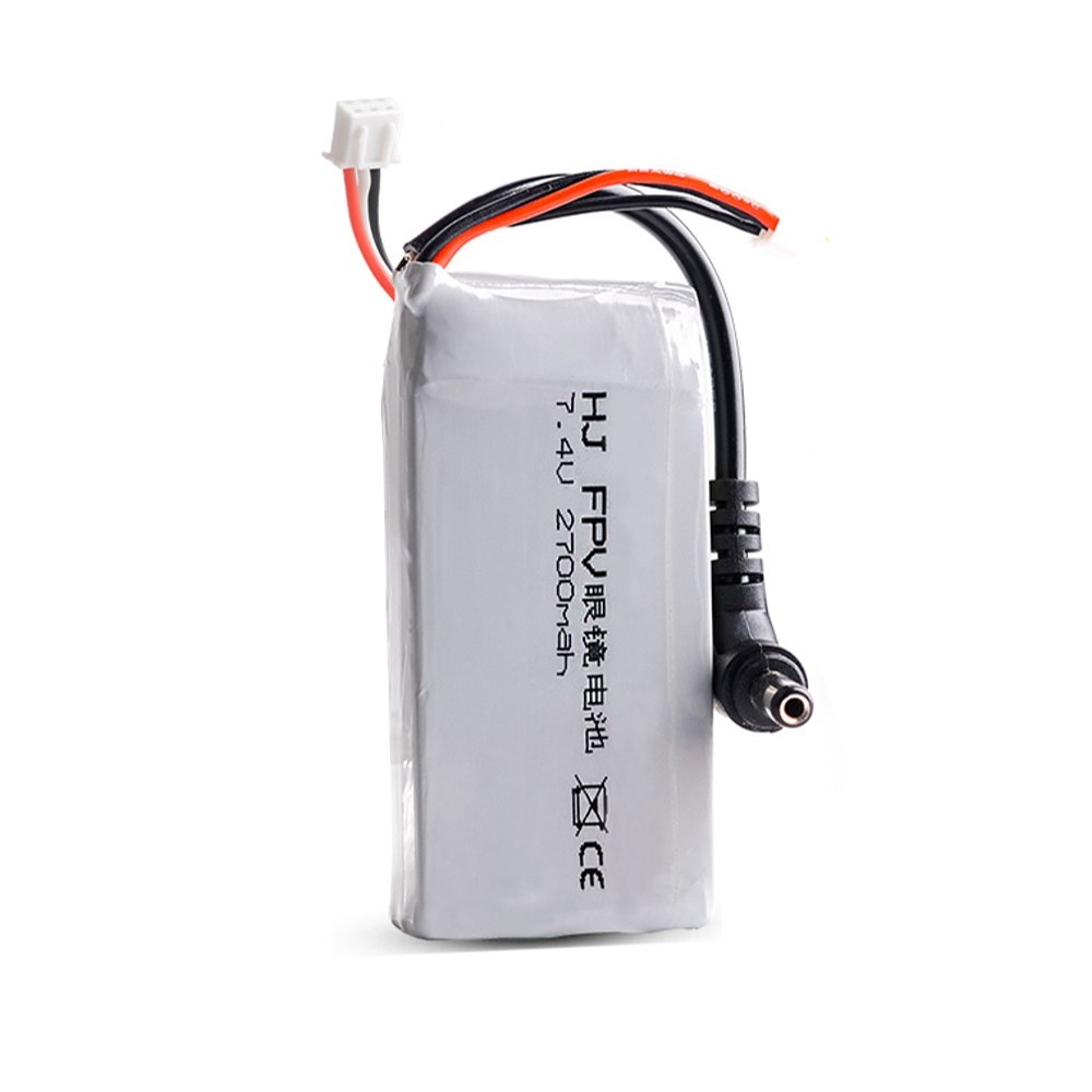 2S 7.4V 2700mAh Lipo Battery for Racing Drone Fatshark Skyzone FPV Goggles