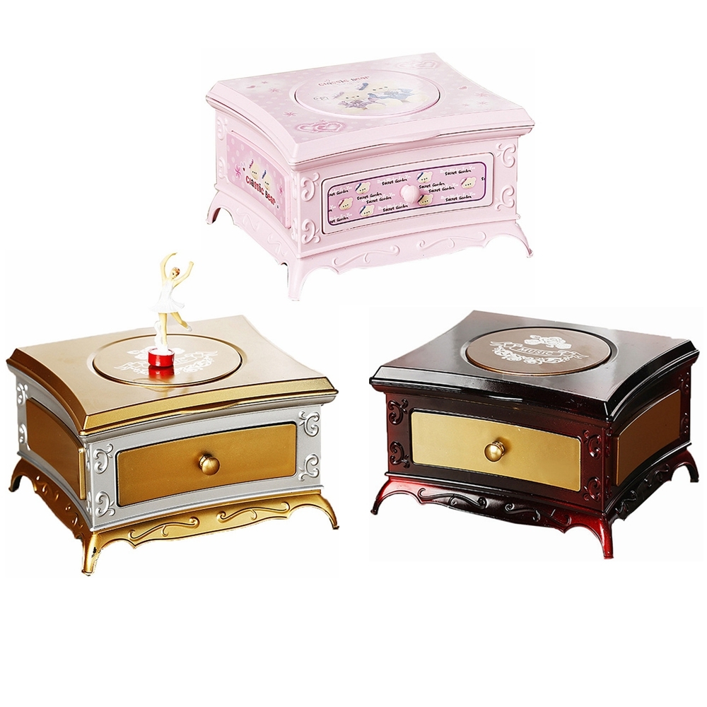 Bedroom Dresser Makeup Rotating Music Box for Home Decoration Kids Gift