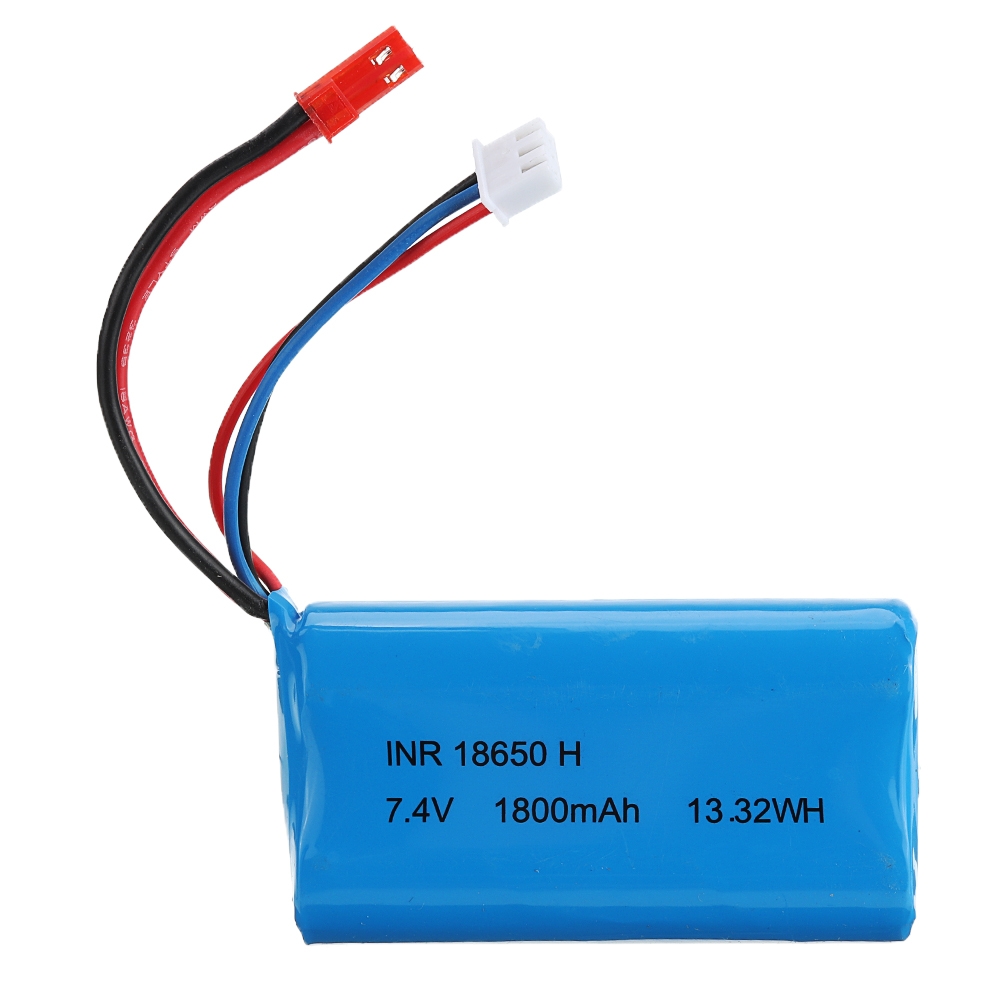 RBR/C 7.4V 1800MAH 10C 2S Lipo Battery JST/SM Plug For RC Car Boat Vehicle Model Parts