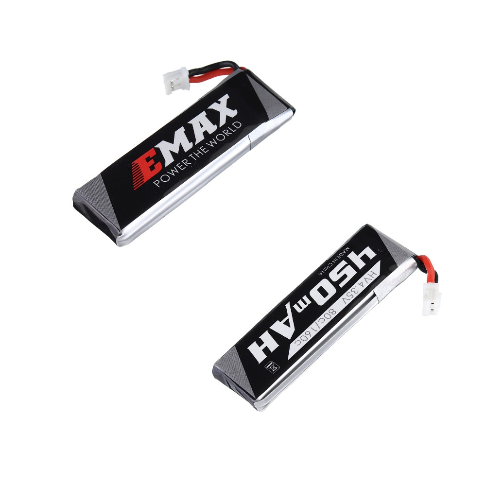 2PCS Emax EZ Pilot Beginner Indoor FPV Racing Drone RC Quadcopter Spare Parts 3.7V 1s 450 mAh HV Lipo Battery