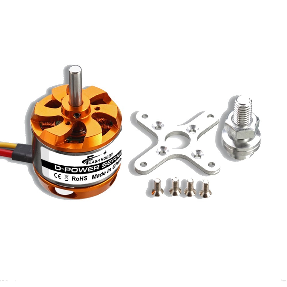 Flash Hobby D3536 910KV 1000KV 1250KV 1450KV 2-4S Brushless Motor For RC Airplane