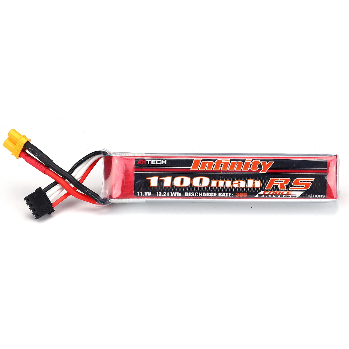 AHTECH Infinity 11.1V 1100mAh 30C 3S Lipo Battery XT30 Plug for RC Racing Drone