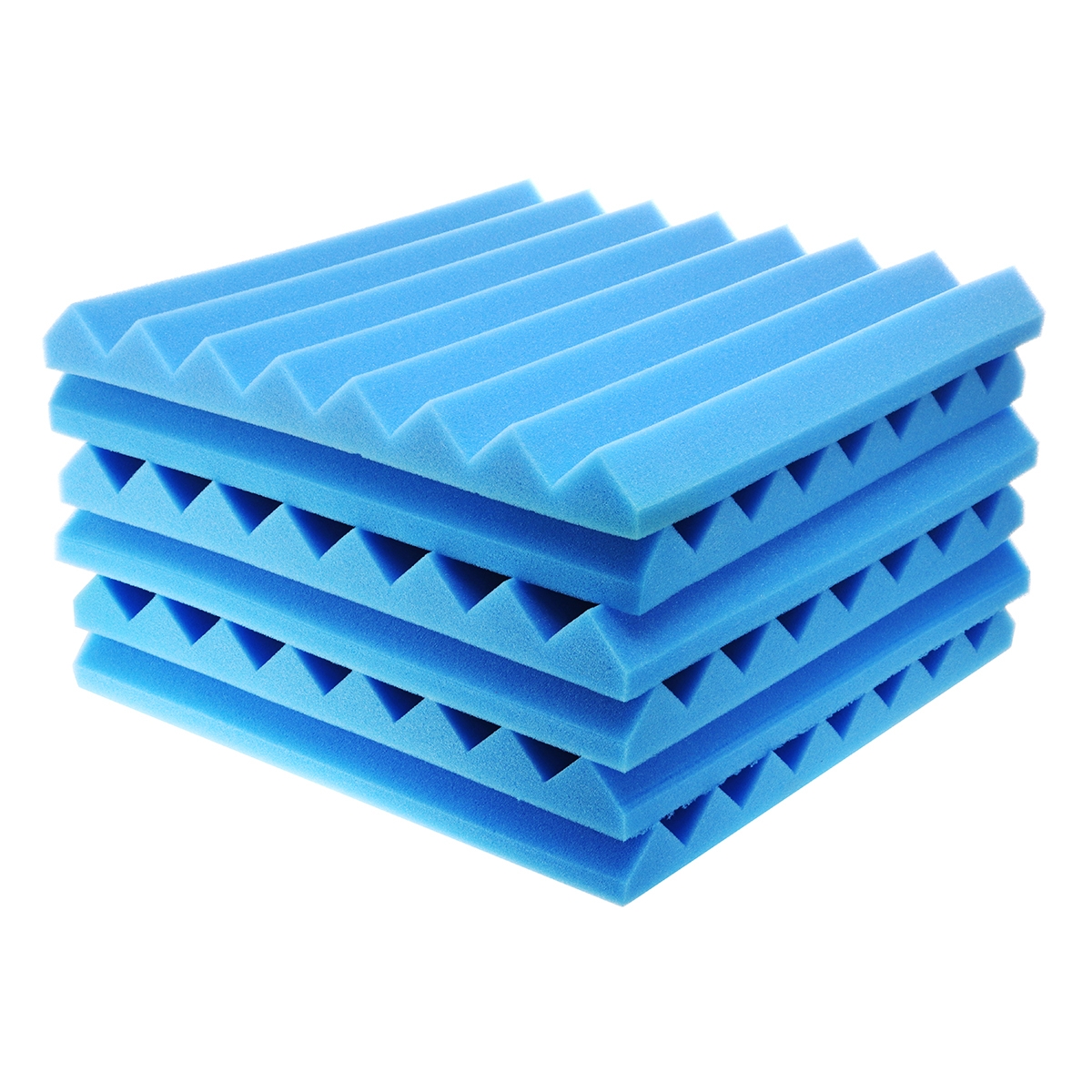 6PCS 50*50 CM Studio Acoustic Soundproof Foam Sound Absorbing Sponge For Piano Room Drum Studio