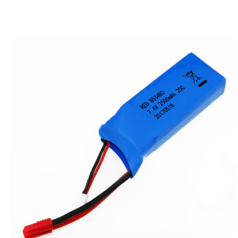 RED 7.4V 2500mAh High Rate Li-po Battery With Banana Plug for Syma X8C/X8S Series RC Drone