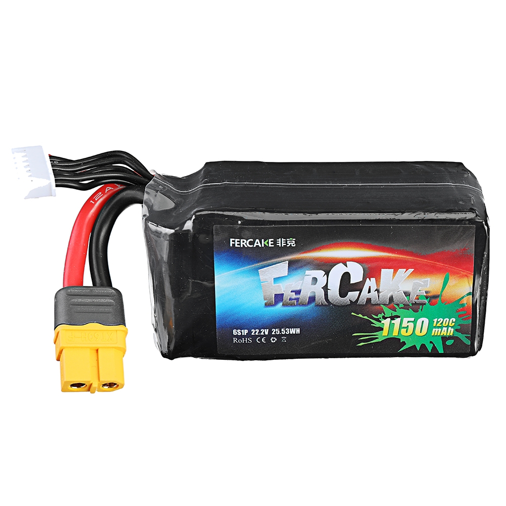 DUPU 22.2V 1150mAh 120C 6S Lipo Battery XT60 Plug for RC Racing Drone