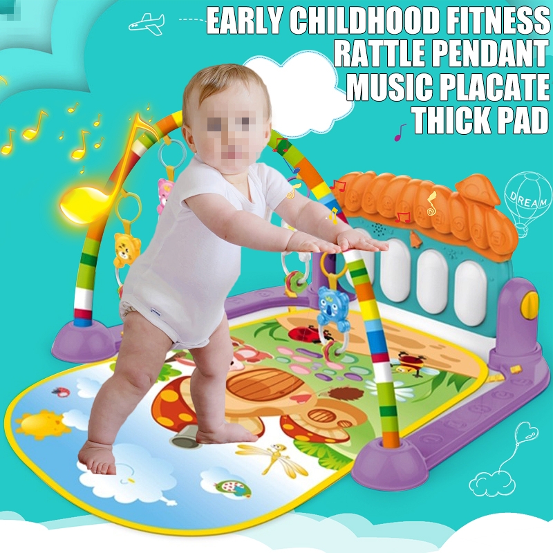 Fitness Frame Foot Harp Baby Newborn Game Pad Children Shake Sound Educational Indoor Toys