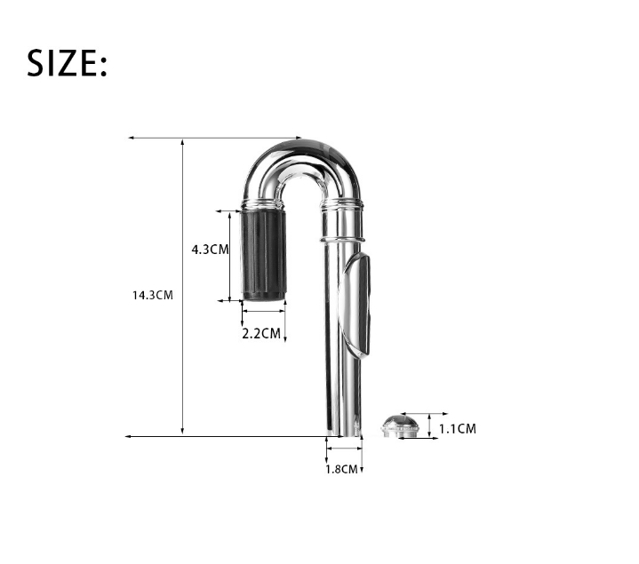 Curved Flute Head Joint Great for Young Students Improve Posture Musical Instrument Accessories