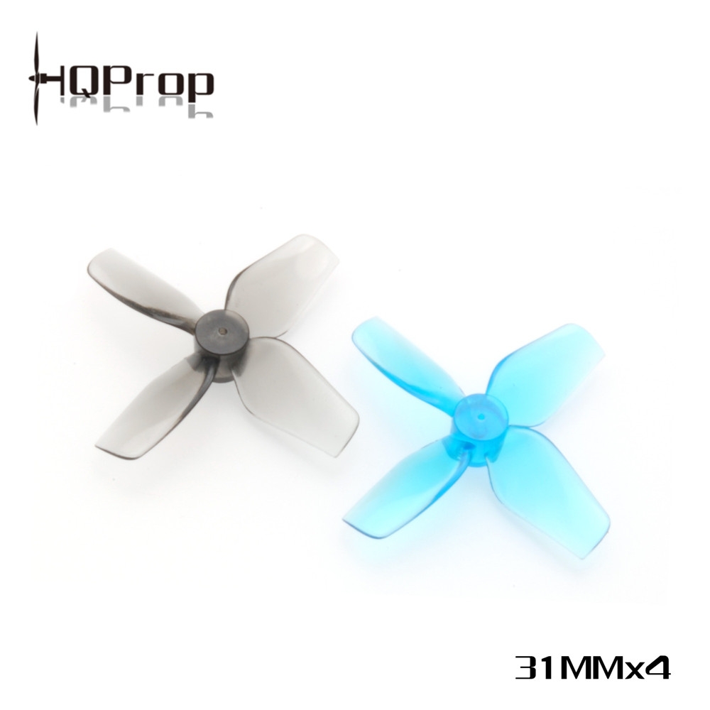 2Pairs HQProp Micro Whoop Prop 1.2Inch Propeller 31MMX4 (2CW+2CCW)-Poly Carbonate 1MM Shaft