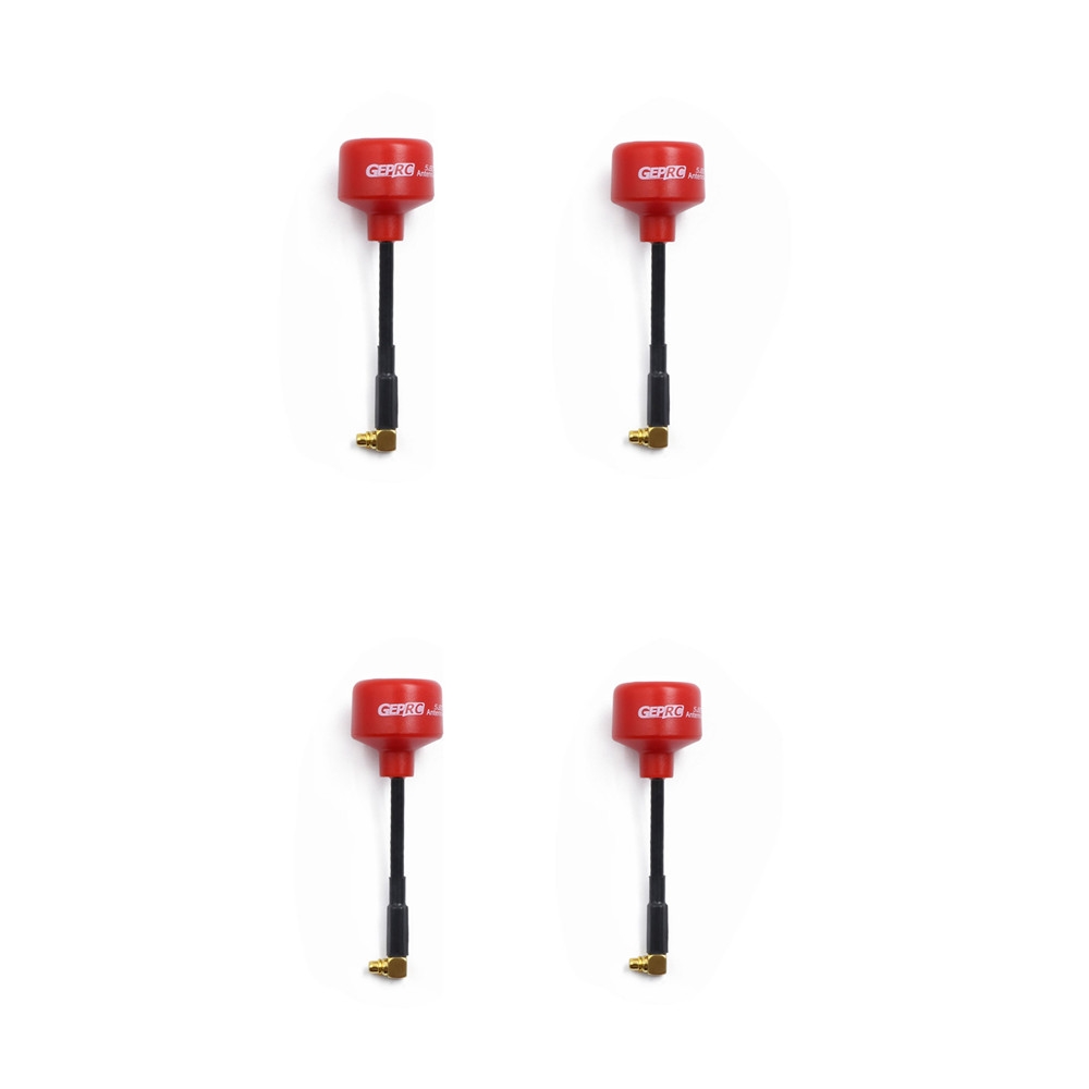 4pcs 85mm GEPRC Momoda 5.8GHz 2.0Dbi RHCP FPV Antenna Red MMCX90 for FPV Racing RC Drone