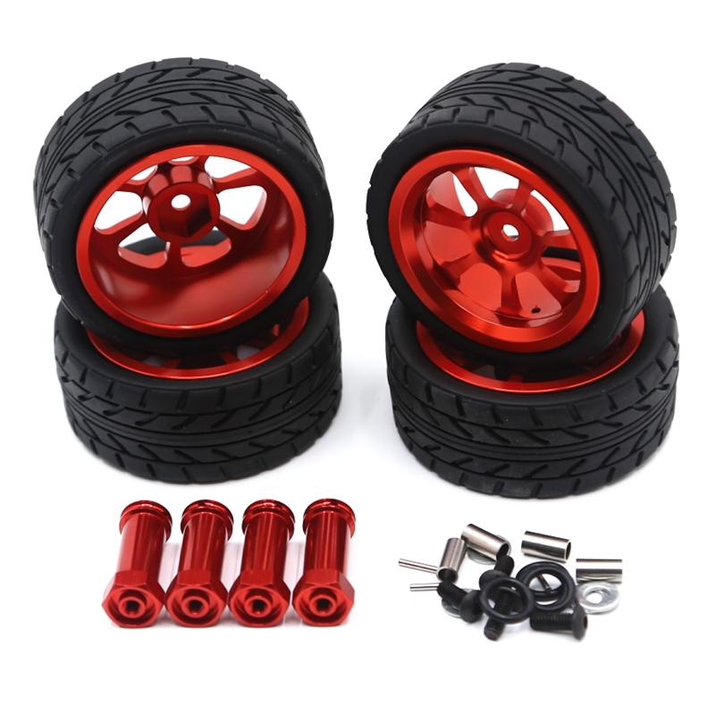 Wltoys 144001 RC Car Tire+Hub Wheel Vehicle Models Parts