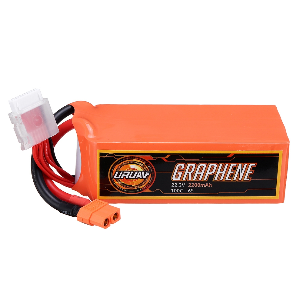 URUAV GRAPHENE 22.2V 2200mAh 95C 6S Lipo Battery XT60 Plug for FPV RC Racing Drone