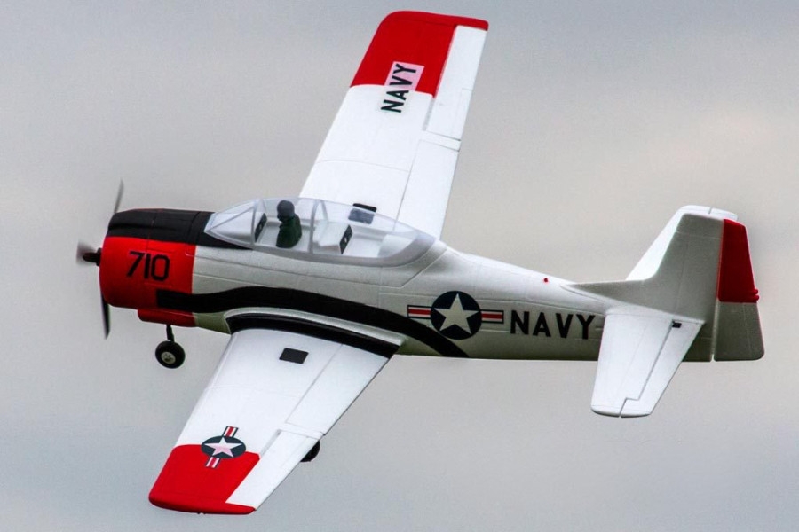 Dynam T-28 Trojan Red 1270mm 50 Wingspan PNP"