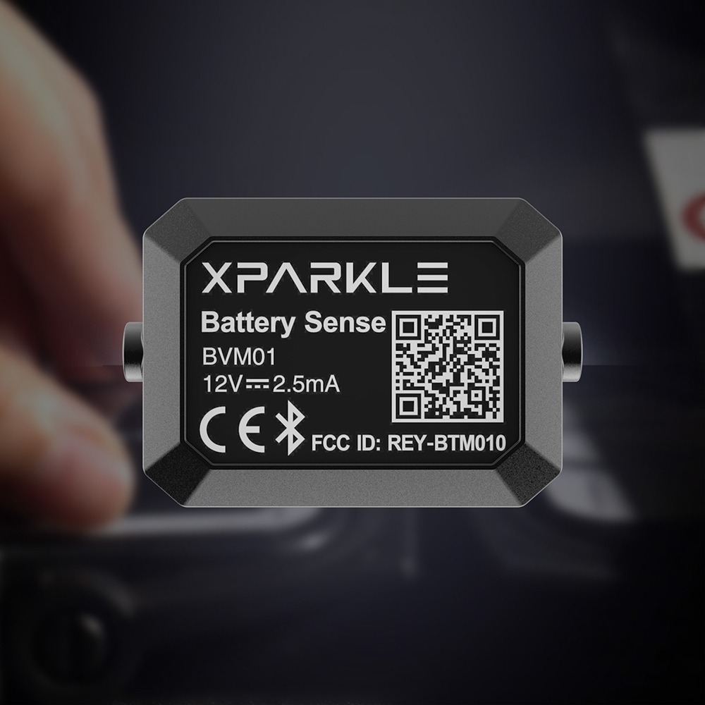 XPARKLE BVM01 Battery Sense Car Battery Health Monitor With Bluetooth Phone APP Display for Car Parts