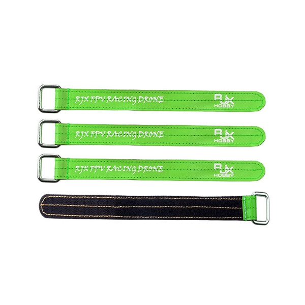 4 PCS RJX Magic Tie Down Anti-skid Battery Strap with Metal Clasp for RC Battery